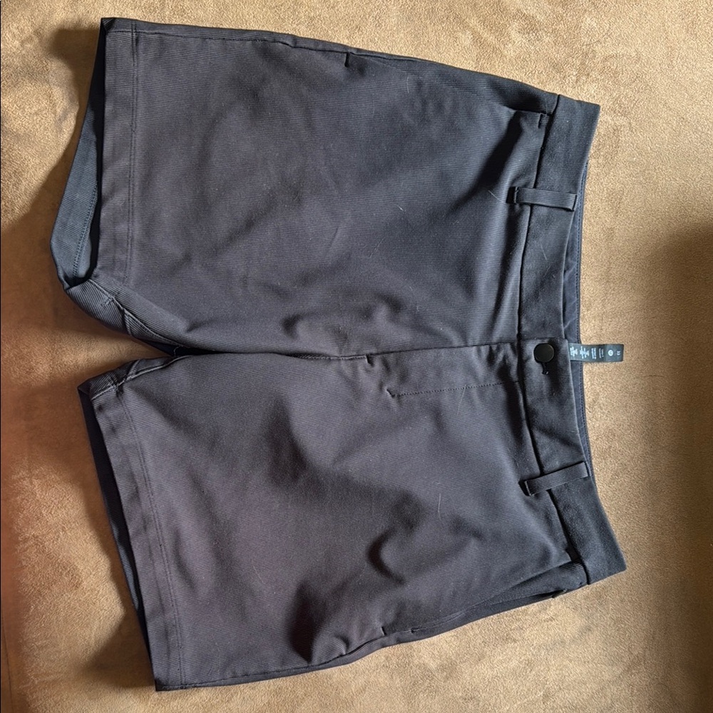 Lululemon Athletica Black Flat Front Shorts
